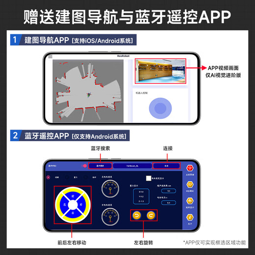 亚博智能（YahBoom）MicroROS机器人两轮自平衡ROS2小车AI视觉识别SLAM建图导航ESP32 AI视觉进阶版