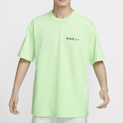 Camiseta de manga corta Nike (Nike) para hombres 2025 Summer Nuevo Sportswear Knitt Burnable Redded Round Top Halleved Top HF6172-053 HF6172-376 Green Pure Algody M Recomendado 120-130Jin [Jin equivale a 0.5 kg]