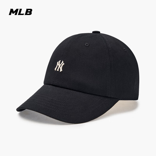 MLB棒球帽子夏季小LOGO软顶鸭舌帽休闲送礼3ACPB045N-50BKS