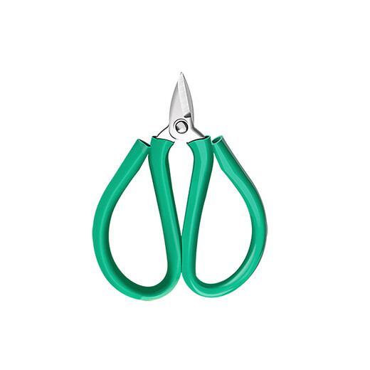 Baolian's new gold and silver jewelry scissors, short-bill green handle, household powerful scissors, copper wire breakers, pliers, gold-making tools and equipment, short-bill green scissors, large size