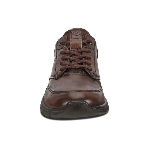 ECCO casual leather shoes for men, lightweight cowhide sneakers, walking shoes, comfortable and breathable, Owen series, brown 44