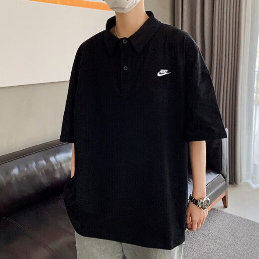 耐克（NIKE）短袖男上衣 25夏季新款舒适透气翻领纯棉商务POLO衫运动休闲T恤衫 FN3895-010 M