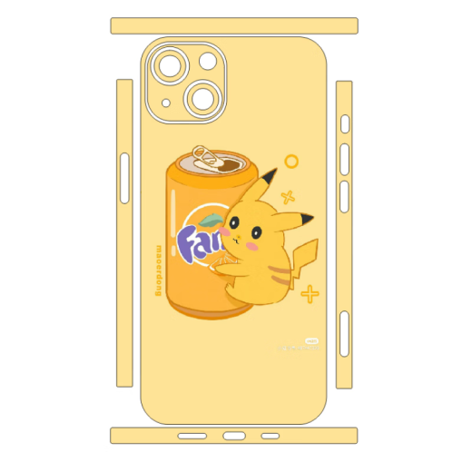 赫致适用iPhone13Mini手机后壳背膜苹果12Promax卡通全身贴纸定制彩膜 14124【】 iPhone13 Mini