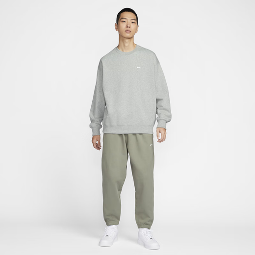 耐克（NIKE）男子加绒长裤春季卫裤针织宽松休闲刺绣个性DX1365 063调色暗灰/白 S