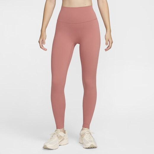 Nike (Nike) One Women La cintura alta para la cintura de alta cintura de secado de otoño Pantalones deportivos casuales de punto de punto HJ9196 233 Mink Brown/Black M
