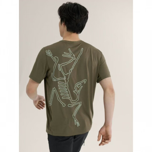 始祖鸟（ARC'TERYX）CORMAC Arc'Bird透气排汗男子速干短袖T恤9721 【加现】复古绿 X0-9721 S