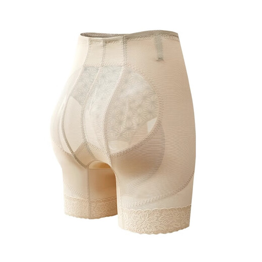 Osmanna [Same style in Guan Xiaotong] Master Qiao's mid-waist thin belly-closing pants, strong belly-closing hip-raising pants, skin color XL [111125Jin [Jin equals 0.5 kg]]
