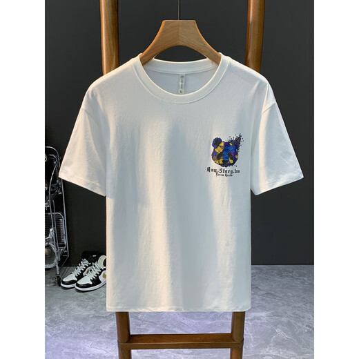 Camiseta de altura corta de altura de tela de altura de tela de manga de alta de altura de Guangan Aepe Camiseta transpirable pesada Camiseta Atinga de altura hom.