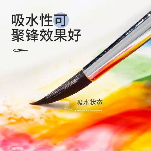 马蒂尼艺术家级勾线笔水彩水粉丙烯通用尼龙毛画笔极细717-000