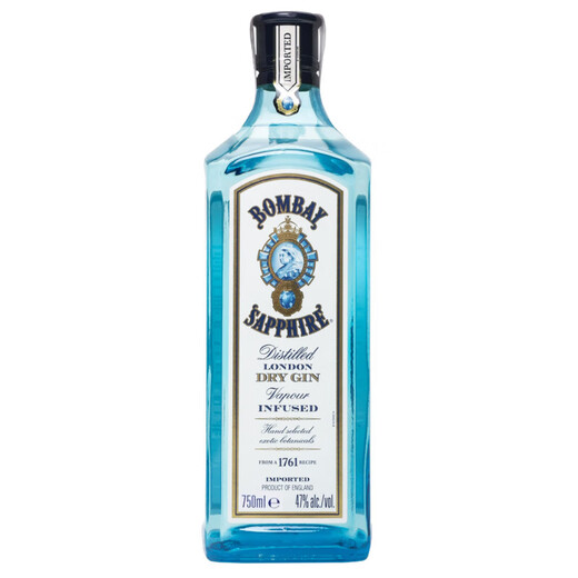 Bombay Sapphire (Bombay) [codé à la bouteille nue internationale] Gin britannique Gin Gin Importé Vin étranger 750 ml