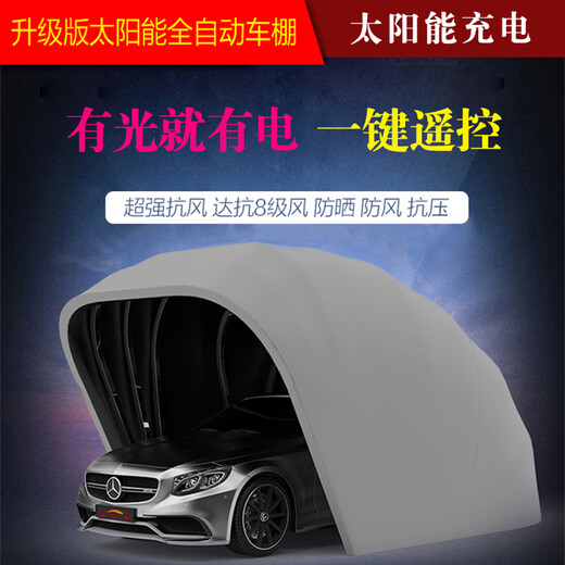 Semi-automatic moving folding motorcycle shed sun protection windproof dustproof rain protection awning awning Semi-automatic motorcycle shed stainless steel L 3519