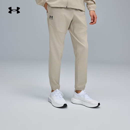 Under Armor UA Vibe men's woven sports and casual trousers 1386557 Khaki Gray 289 L