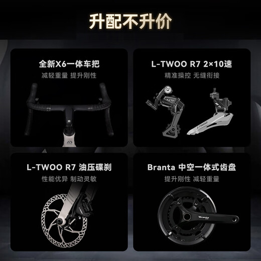 喜德盛公路自行车2025款AD300成人骑行运动健身学生变速车单车 白蛇 20速 540mm