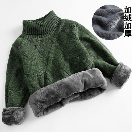 Disney handsome sweater for winter boys turtleneck thickened sweater for medium and large children plus velvet/baby warm coat 9195 shallow lotus root powder without velvet 120 Recommended 35-44 Jin [Jin equals 0.5 kg]