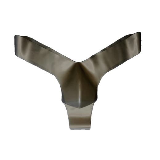 Latex concave and convex rubber single thong men's one-piece translucent butt-exposed sexy low-waisted seamless bag for pre-sale 1 piece transparent black one size fits for 85-105 cm waist 2 feet 5