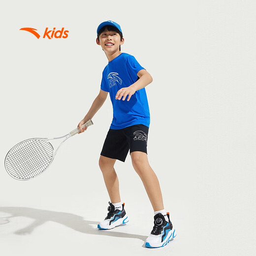 Anta-Kinder-T-Shirt für Jungen kurzärmelig schnapptrockne Kleidung 2025 Sommersport-T-Mädchen, die kurzärmelig T-Shirt für Jungen A52527116 laufen