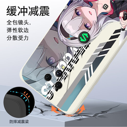 赫致流萤适用小米黑鲨5手机壳黑沙5pro崩坏5rs崩铁4por防摔4s硅胶4spr 【YT9864流萤-古董白】液态亲肤手感 黑鲨4S Pro
