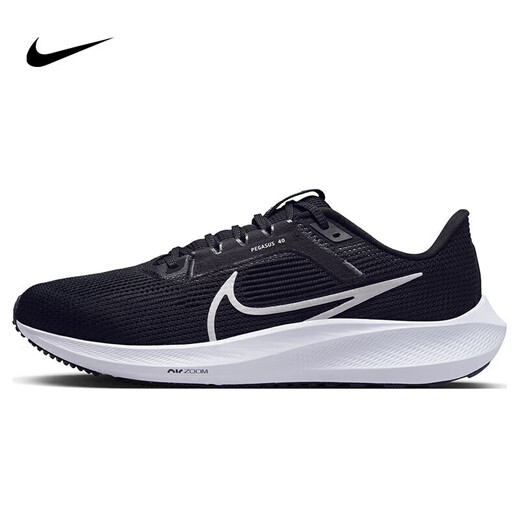 Nike NIKE running shoes men's Pegasus 40 air cushion PEGASUS 40 sports shoes DV3853-001 black and white 44.5