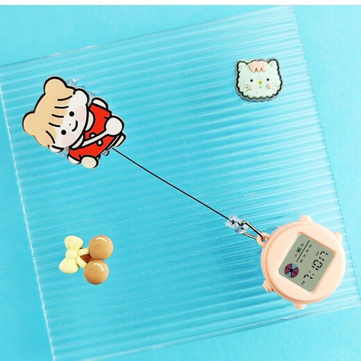 Clock Wall Watch Mini Wall Watch Portable Student Electronic Watch Work Study Exam Clock Timetable Silent Luminous Watch Jingdong Express Upgraded Luminous + Lanyard Model