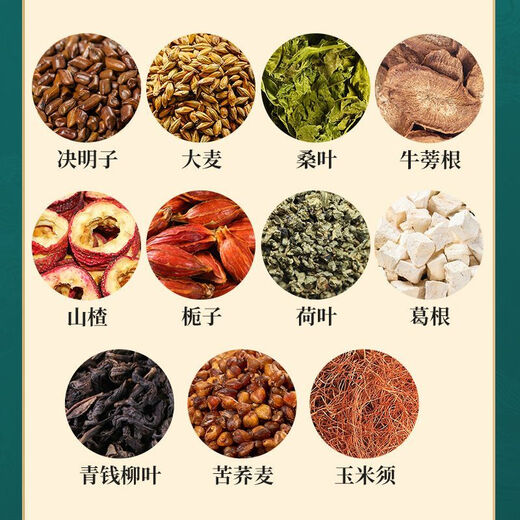 Peking Tongrentang Peking Tongrentang Mais Rasur Tee Zhenhuang Echtes grünes Geld Willow Mais Rasur Maulbeerblatt Tee Unabhängige kleine Tasche leicht zu brauen 1 Schachtel 160 g (4g*40 kleine Taschen)