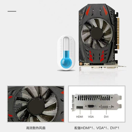 Graphics card box GTX1650Ti 750Ti 1050 Graphics card office e-sports LOL live editing CF Chicken Eating AI [New Box] GTX750 2G PS CAD