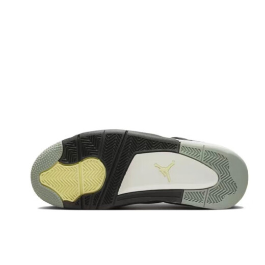 Nike Nike Herrenschuhe Frauenschuhe Air Jordan 4 AJ4 Thunderbolt Schwarze und gelbe Sportschuhe Trendy lässige Basketballschuhe Männer FB9927/FB9928-200 Military Green 40