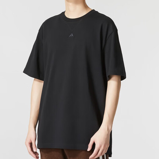 Adidas short-sleeved men's clothing, new summer outdoor fitness breathable sportswear, fashionable and trendy round neck casual clothing T-shirt IC9793 2XL