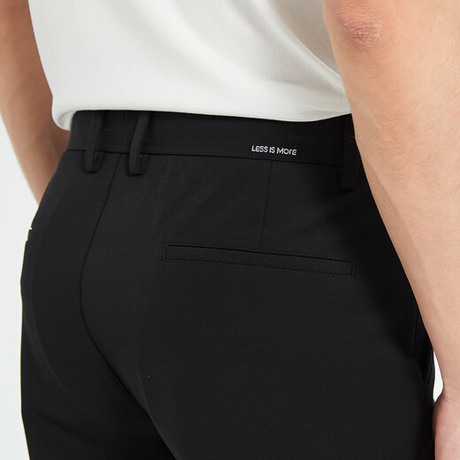 Lilang Youth Business Herrenhose [Hautgeprägter] Casual Hosen Vierseitige Stretch-Dehnungsstrecke Festpendlerhose A5CXK902 Schwarz 32 (175/82a)