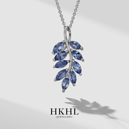 CHAUIYIN Chaoyin 925 silver tanzanite necklace women's sapphire pendant light luxury versatile clavicle chain fashion accessories tanzanite tanzanite necklace
