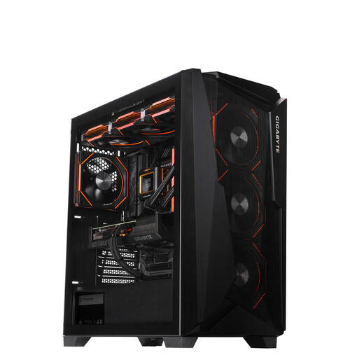 Gigabyte i9 14900KF/U9 285K/ RTX5080/5090D assembled computer game fever water-cooled desktop host assembly machine DIY desktop machine complete design configuration two 14900KF+RTX 5060Ti