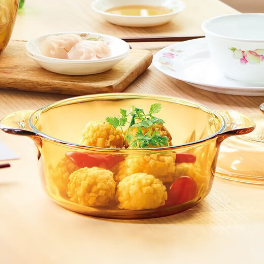 Corning 2-piece pot set, 1.25L milk pot and 2.25L soup pot, heat-resistant glass pot set, VS12+VS22 pot set