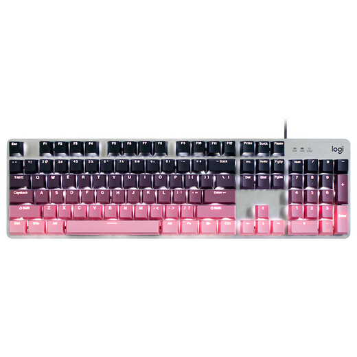 罗技（Logitech）G502 HERO+K845 电竞游戏鼠标 G502HERO阿卡丽贴纸款鼠标  K845有线机械键盘 游戏键鼠套装 K845茶轴-昼夜粉+G502HERO阿卡丽贴纸