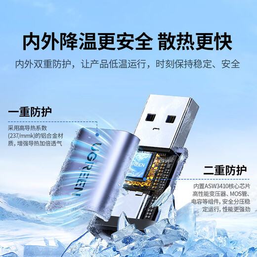 Greenlink USB3.2 Konvertierung Typ-C Adapter OTG passend für Apple 17/16/15 Huawei Android Handy U Disk Headset Tastatur und Maus Ladedatenkabel Laptop Auto