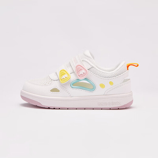 DAVE&BELLA children's mesh sandals, breathable boys' shoes, summer new non-slip children's toddler shoes, girls' casual shoes, pink and white set, in stock 23