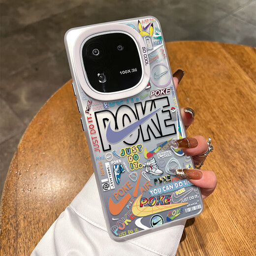 Wenzhi es adecuado para la caja de teléfonos móviles IQOO13 Graffiti Pikachu 12Pro Men and Women Nuevo estilo Iqooneo10 Nicho de celebridades de Internet 11 Caso protector 9 láser 8 marca de moda 7se silicona z9turbo protección plateada-gafiti pikachu color plate l683 IQ13