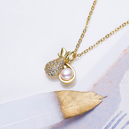 OLIVEIRA French Oliveira money bag pearl pendant 2599