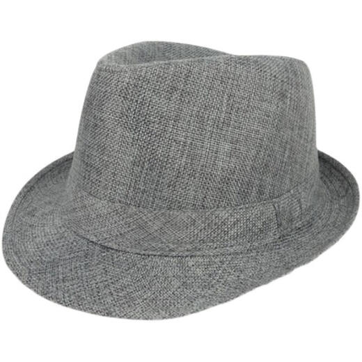 Muxiaduo top hat men's spring and autumn middle-aged men's top hat men's spring and autumn hat middle-aged and elderly sunshade jazz hat linen old man black men's linen top hat M (56-58cm)