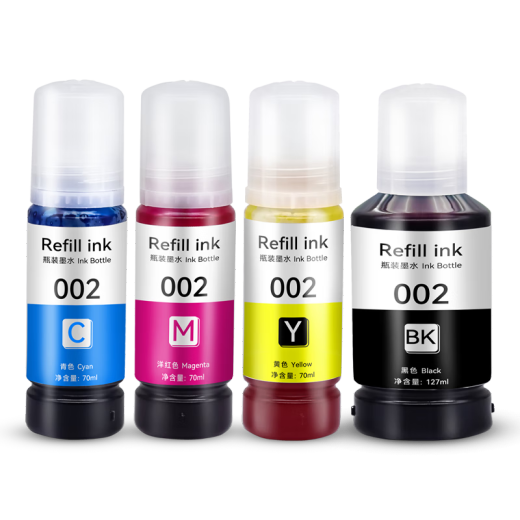 Ink-added Epson L6168 L6178 L6198 L6166 L6176 printer ink ink bin color ink jet multifunctional four-color ink set [CMYK