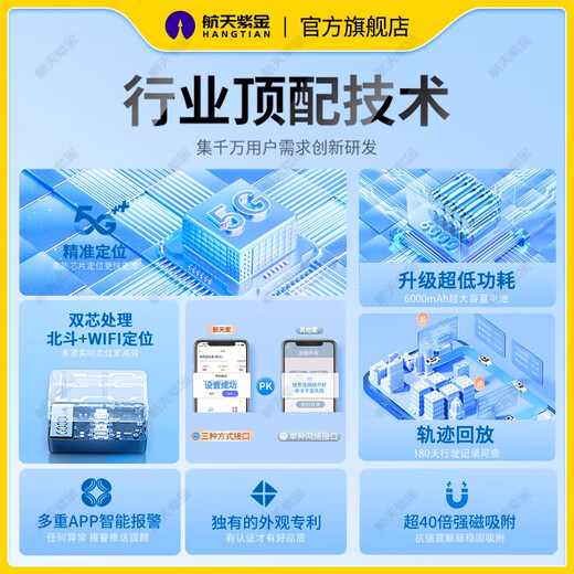 Aerospace Zijin customized model丨Requires activation Car positioning artifact ultra-small vehicle tracker anti-theft micro tracker Hot selling model 90% of customers purchase + accurate positioning