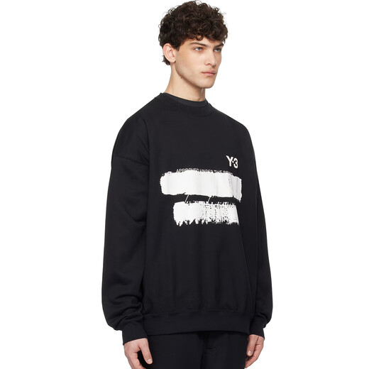 Y-3/Y3 海外直邮 男士潮牌时尚休闲涂鸦LOGO套头圆领卫衣外套 JN4881 黑色 JN4881 L