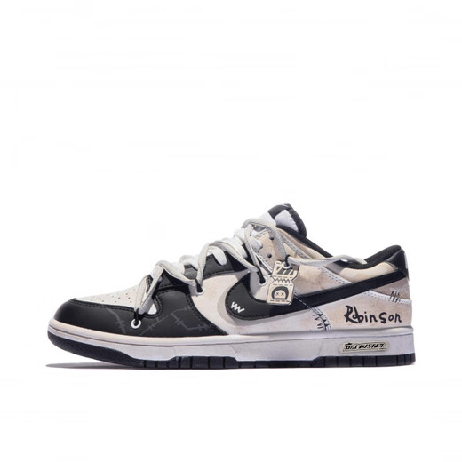 耐克（NIKE）定制球鞋  dunk 休闲日记 做旧高街 复古美式 板鞋DV0831-104 DD1391-101/CW1590-102 小绿警 40.5