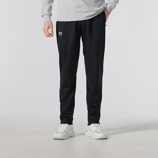安德玛（Under Armour）男裤长裤2025年夏季新款健身跑步训练舒适干爽针织长裤宽松运动裤 1390151-001 XL