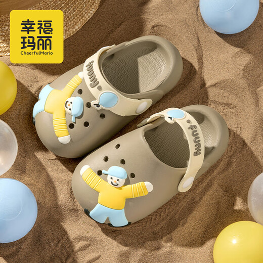 Gerful Mario (Cherful Mario) Boy and Girl Stickers Cartoon Stickers Children's Child's Summer Boy and Girl Garçon pour tout-petit non-glissement portant des chaussures de trou à l'extérieur
