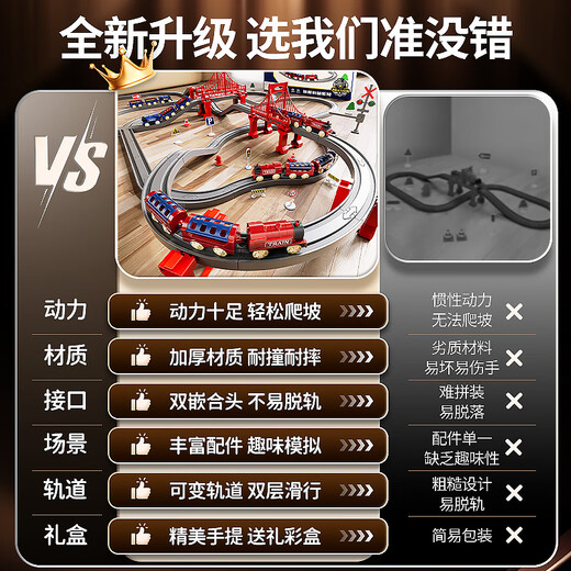 玩具特工队儿童电动小火车轨道玩具高铁动车亲子益智玩具男孩六一儿童节礼物