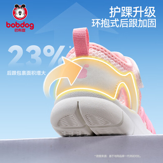 Babudou girls sandals for boys, caterpillar, summer hollow breathable toddler shoes, candy powder 20