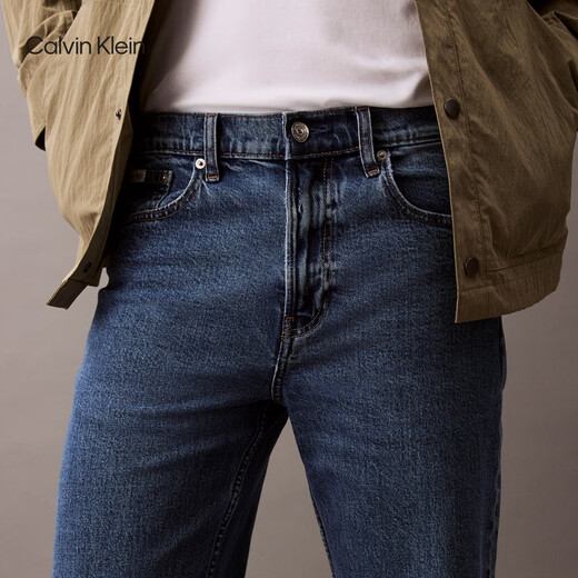 
Calvin KleinJeans [Replica 90 Series] 25 Spring and Summer Men and Women Same Model ck Retro Straight Jeans 4RB701G U1W-Denim Light Blue 34