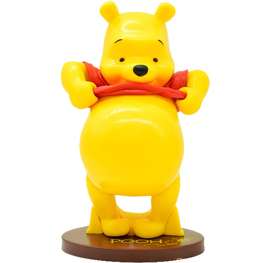 Winnie the Pooh Big Belly Pooh Desktop Model Model Doll Gift Doteon Juguetes para niños Caja de regalo Big Belly Winnie alrededor de 20 cm
