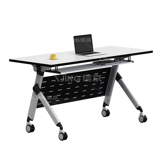 Xinjing folding training table conference table combination double desk removable splicing wheeled desk 1.2 meters