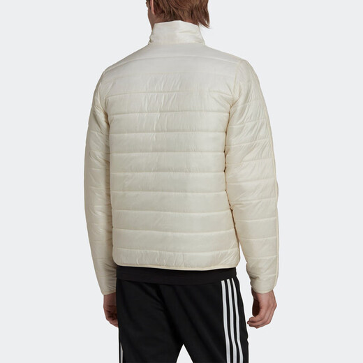 阿迪达斯 （adidas） 三叶草男装 冬季新款运动服户外休闲连帽保暖棉服外套 HL9214米白 M