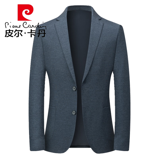 
Pierre cardin dark pattern suit jacket men's business casual single piece top suit commuting single West Spring and Autumn formal dress draped knitted 9926 dark gray concave diagonal stripes M 170 [recommended 100-120 Jin [Jin equals 0.5 kg]]